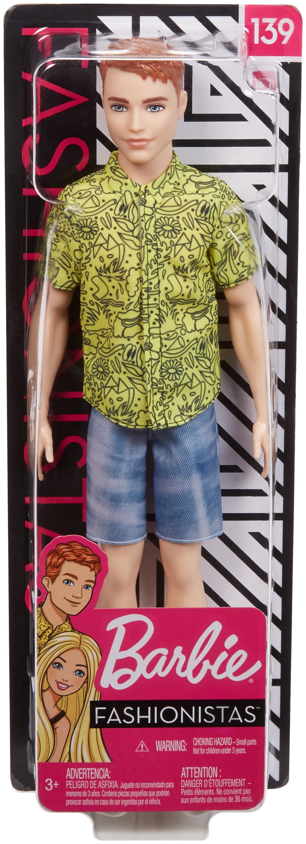 Кукла Barbie GHW67 Кен Игра с модой