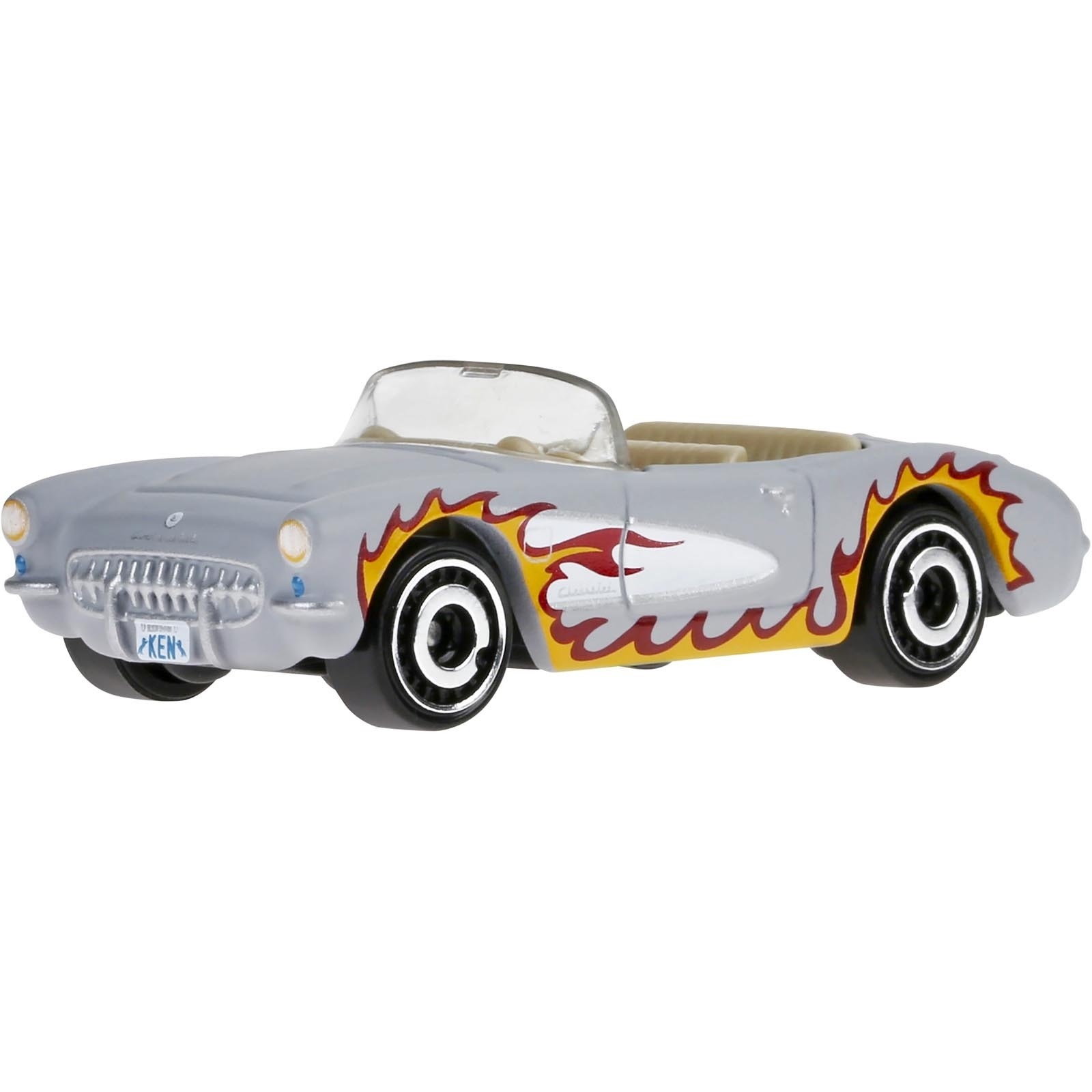 Машинка Hot Wheels HTB37 HW Screen Time 2024 1956 Corvette Flame 3/10