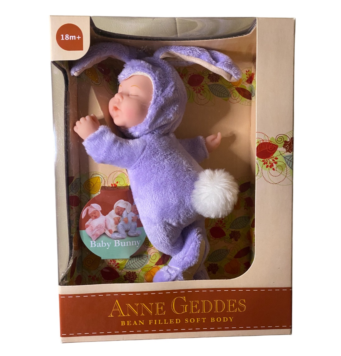 Пупс Anne Geddes Кролик фиолетовый арт.579151