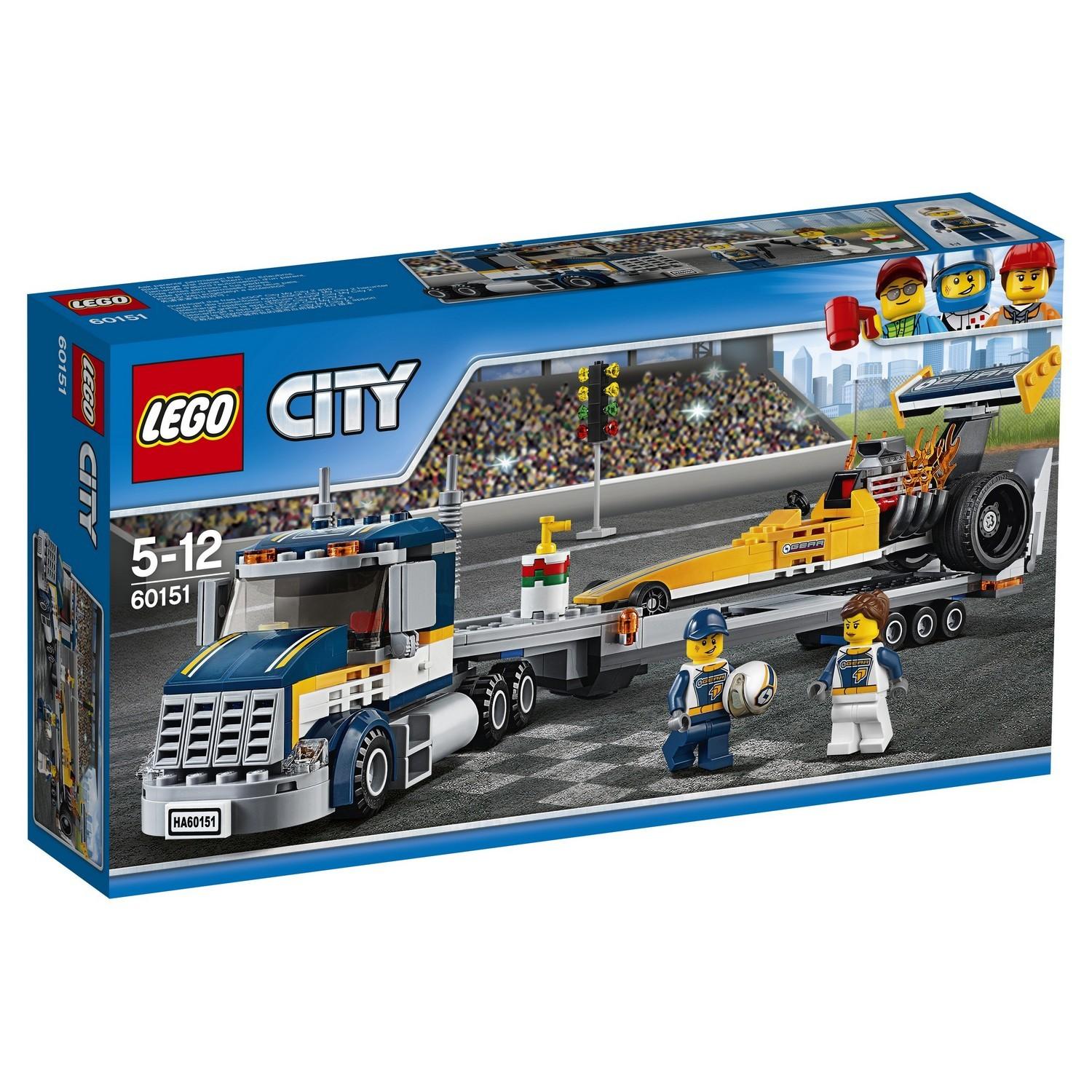 Lego City 60151 Грузовик для перевозки драгстера
