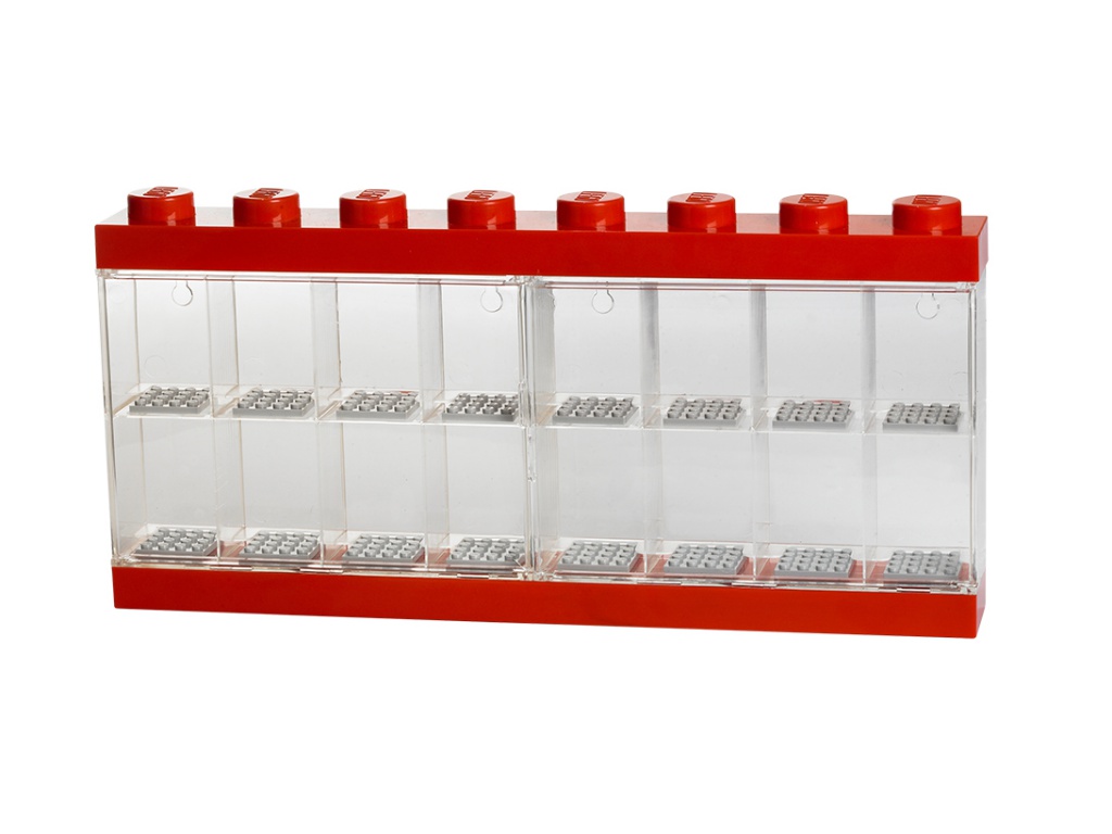 Пластиковый кейс Lego 4066 для 16 минифигур, красный