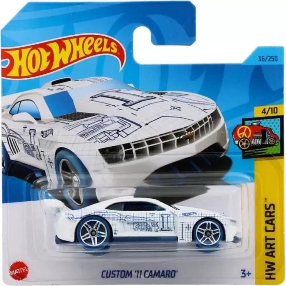 Машинка Hot Wheels HKK17 HW Art Cars 2023 Custom '11 Camaro 4/10