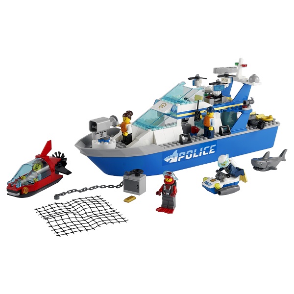 Lego City 60277 Катер полицейского патруля