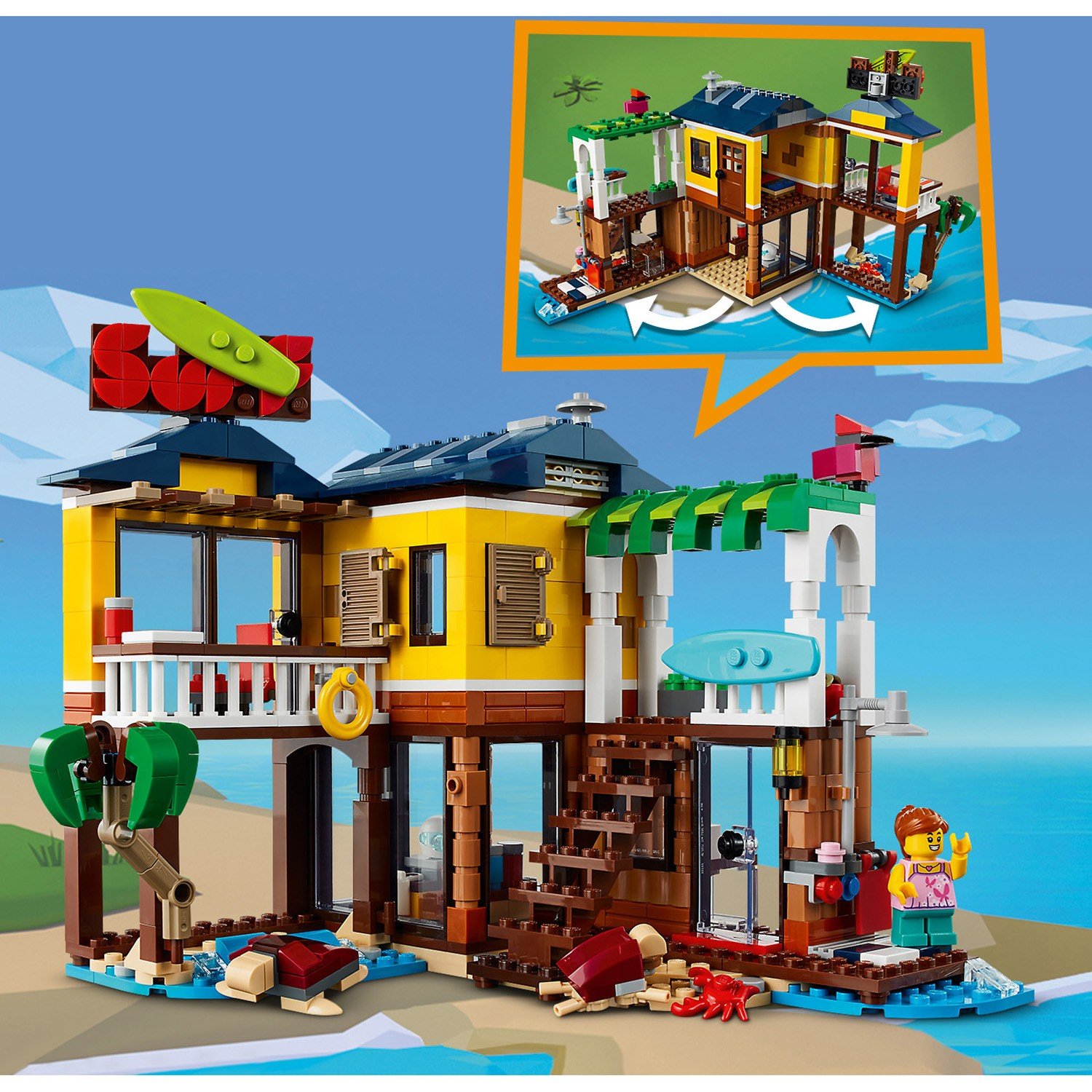 Lego Creator 31118 Пляжный домик серферов