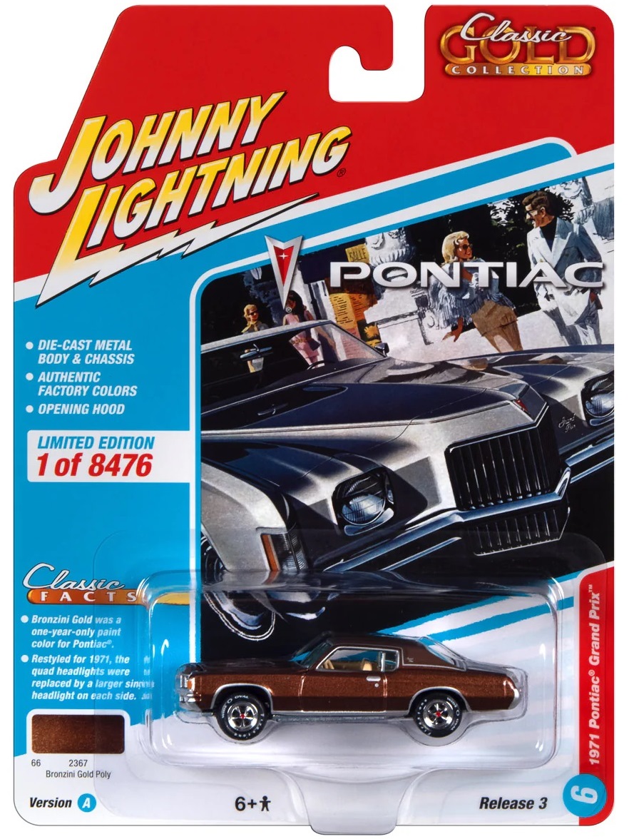 Машинка Johny Lightning Gold Collection 1971 Pontiac Grand Prix