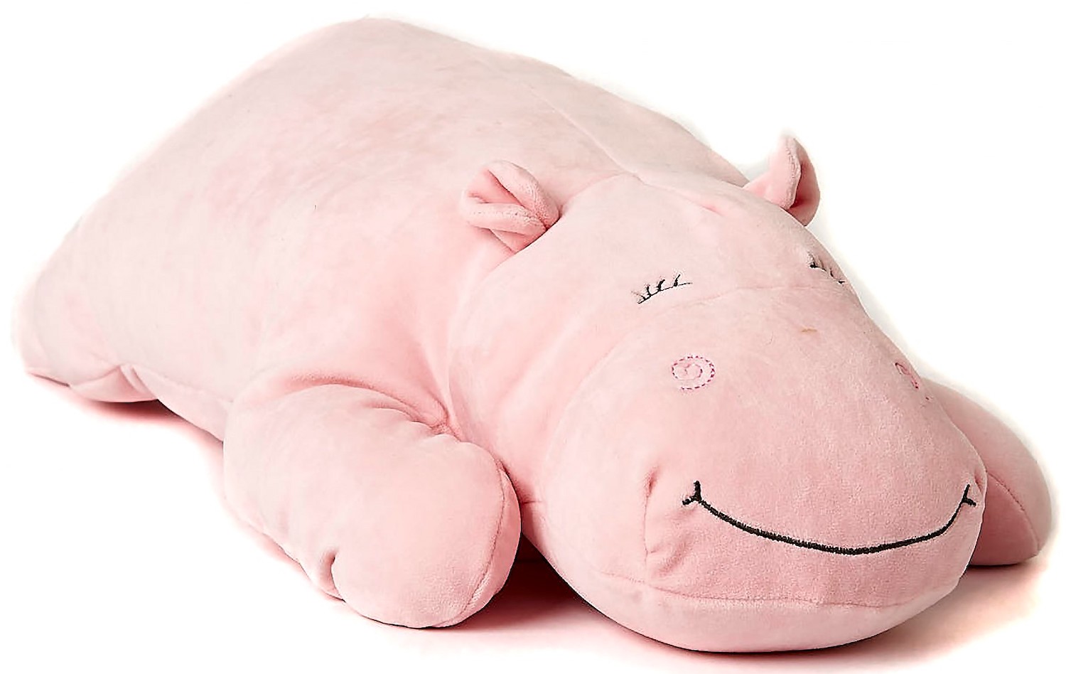 Мягкая игрушка-подушка Leosco Бегемотик 56 см розовый арт.N0602A-R