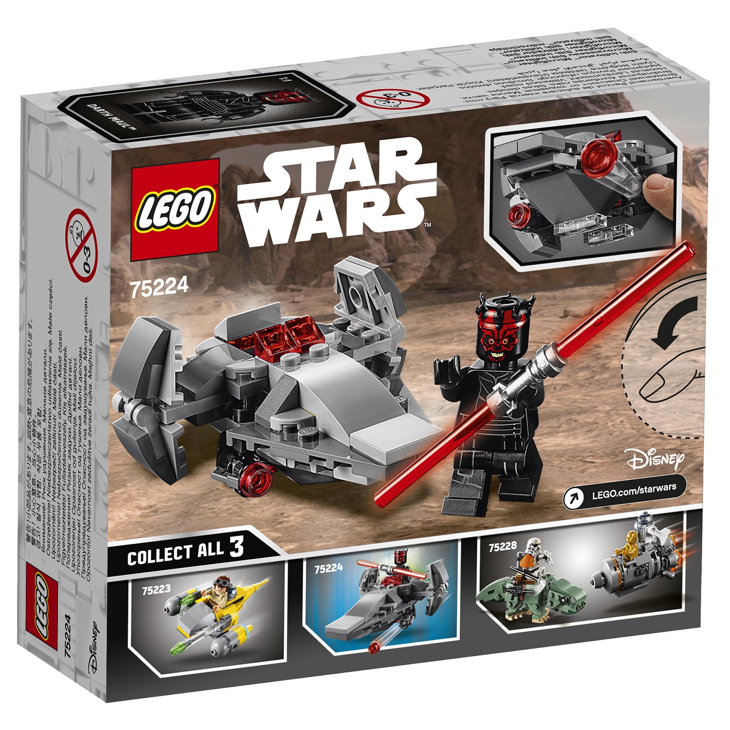 Lego Star Wars 75224 Микрофайтеры: Корабль-лазутчик ситхов