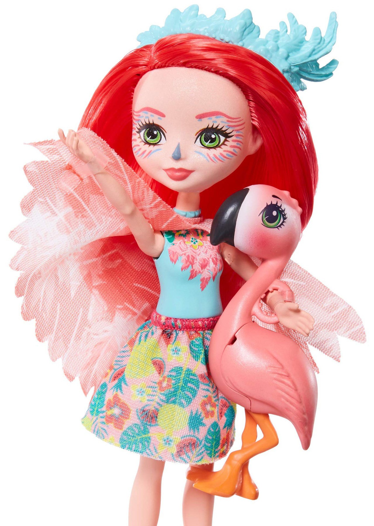 Кукла с питомцем Enchantimals GFN42 Фенси Флэминг, 15 см