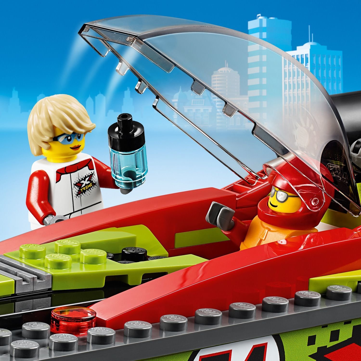 Lego City 60254 Транспортировщик скоростных катеров