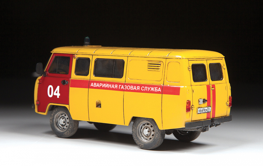 Сборная модель ZVEZDA УАЗ 3909 Аварийная газовая служба арт.43003
