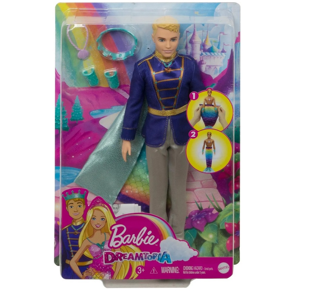 Кукла Barbie GTF93 Дримтопия 2в1 Принц