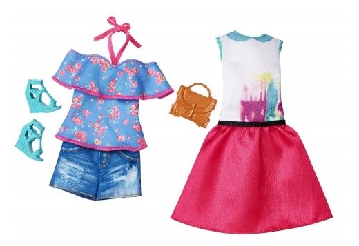 Кукла Barbie DTF06 с набором одежды, 29 см