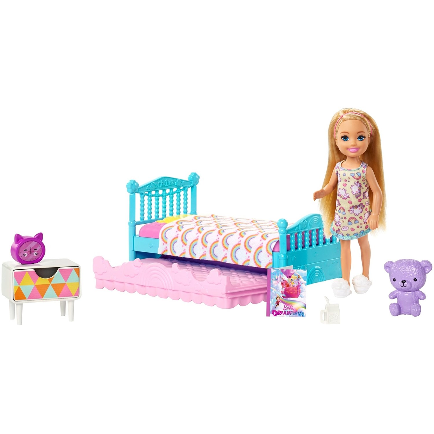 Кукла Barbie Челси и набор мебели спальня, 12 см, fxg83