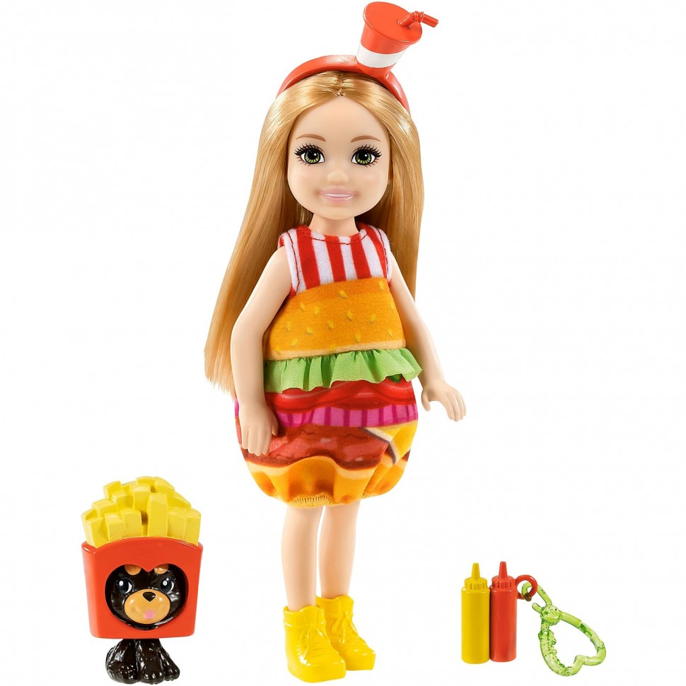 Набор Barbie GRP69 Челси в костюме Бургер