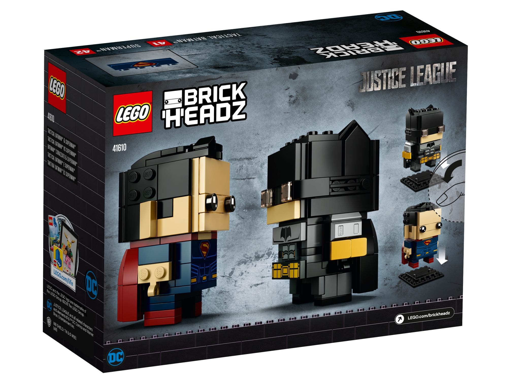 Lego BrickHeadz 41610 Бэтмен и Супермен