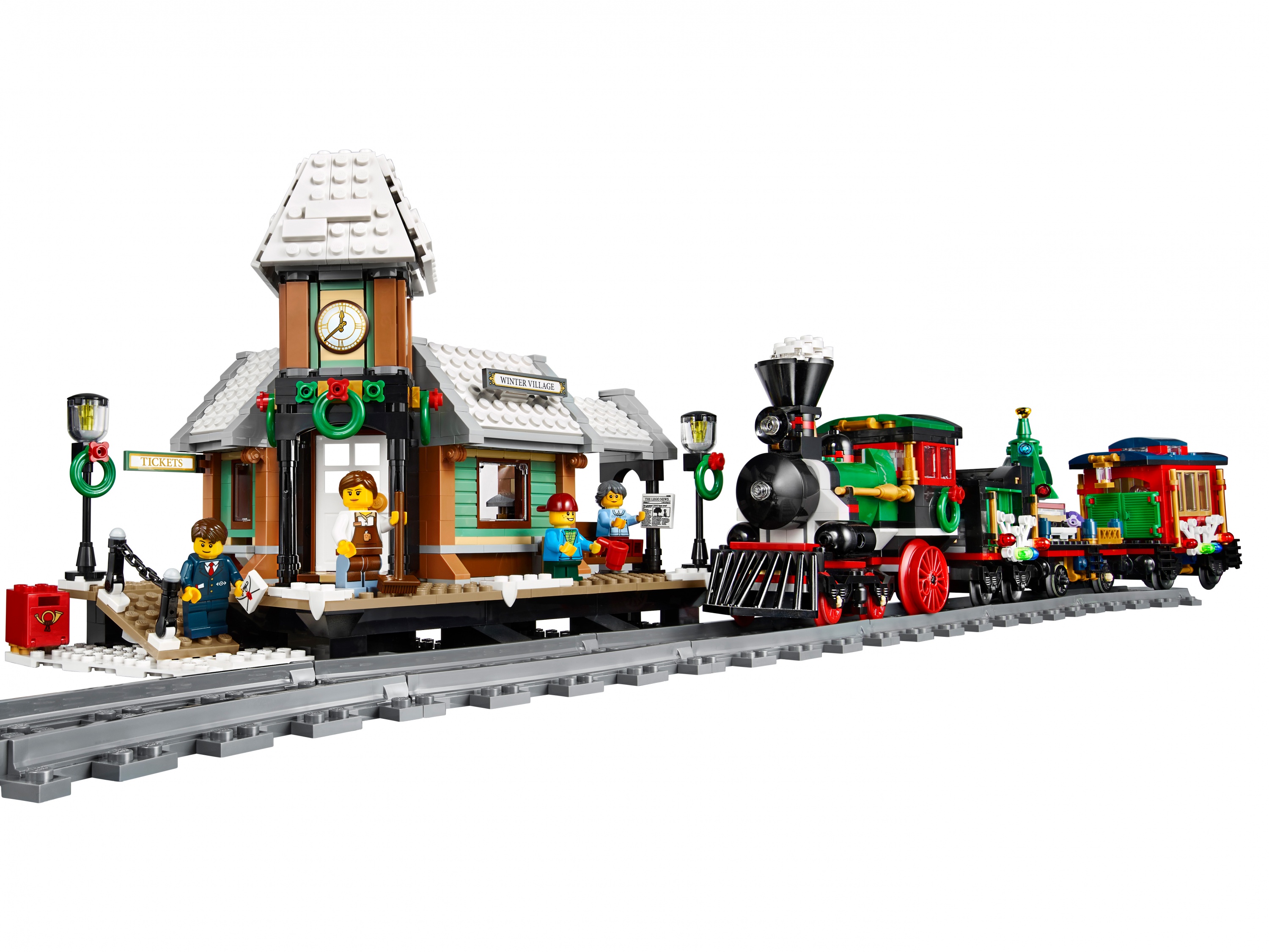 Lego Creator 10259 Железнодорожная станция зимой