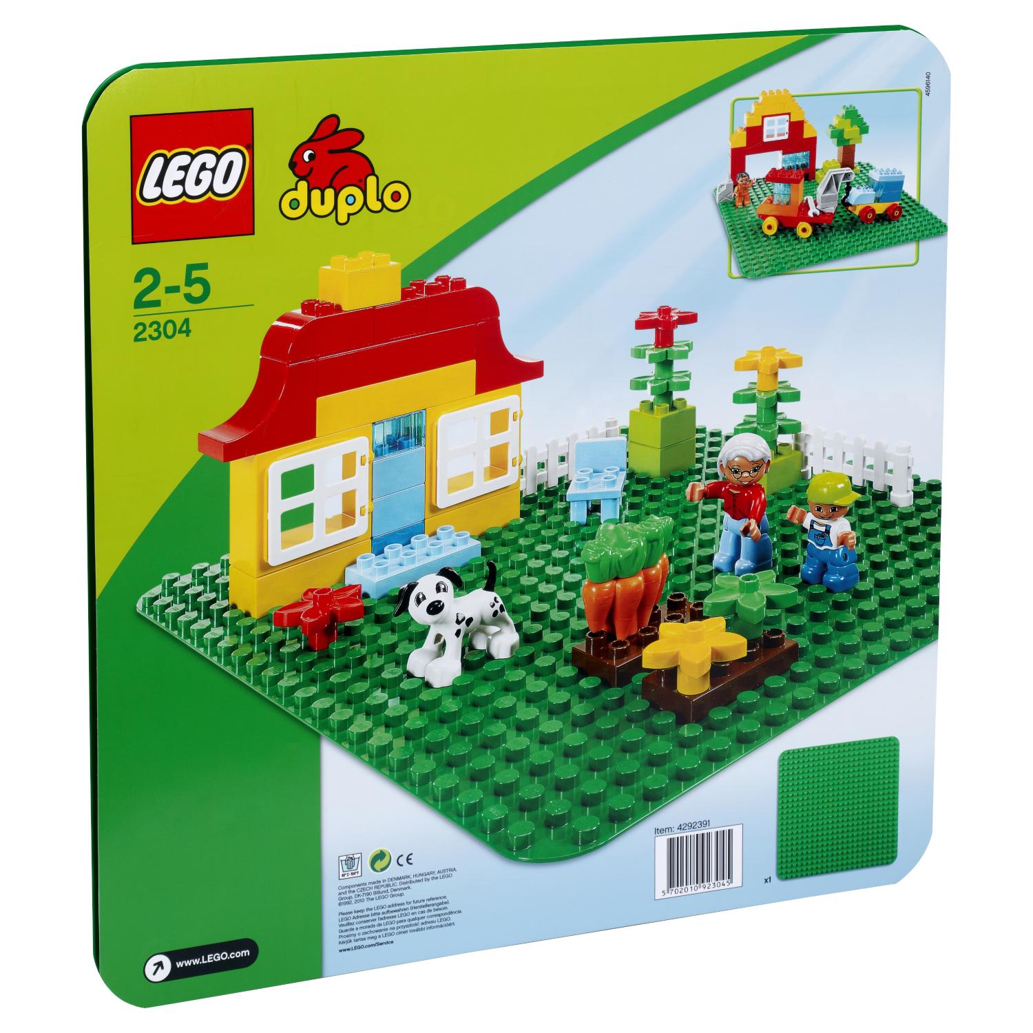 Lego Duplo 2304 Строительная пластина (38х38)