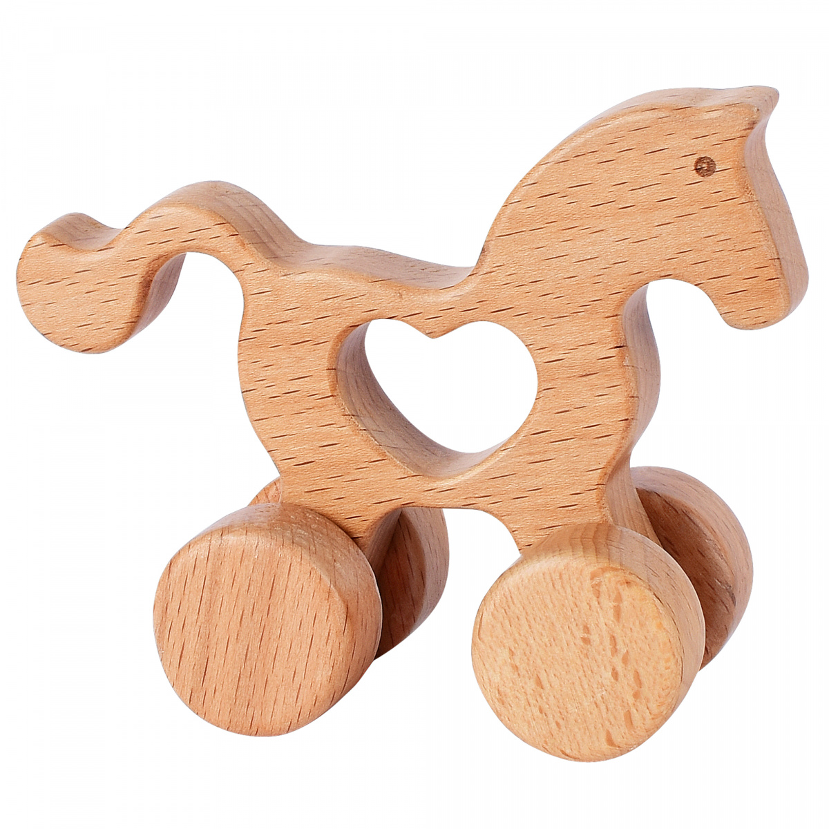 Деревянная игрушка-каталка MEGA TOYS 15565 Лошадка