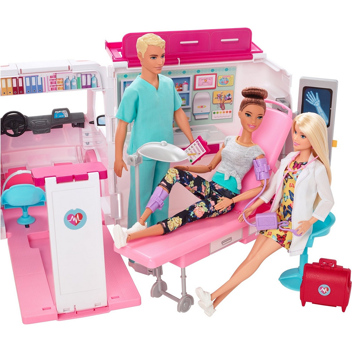 Набор игровой Barbie GMG35 Кем быть? Машина скорой помощи