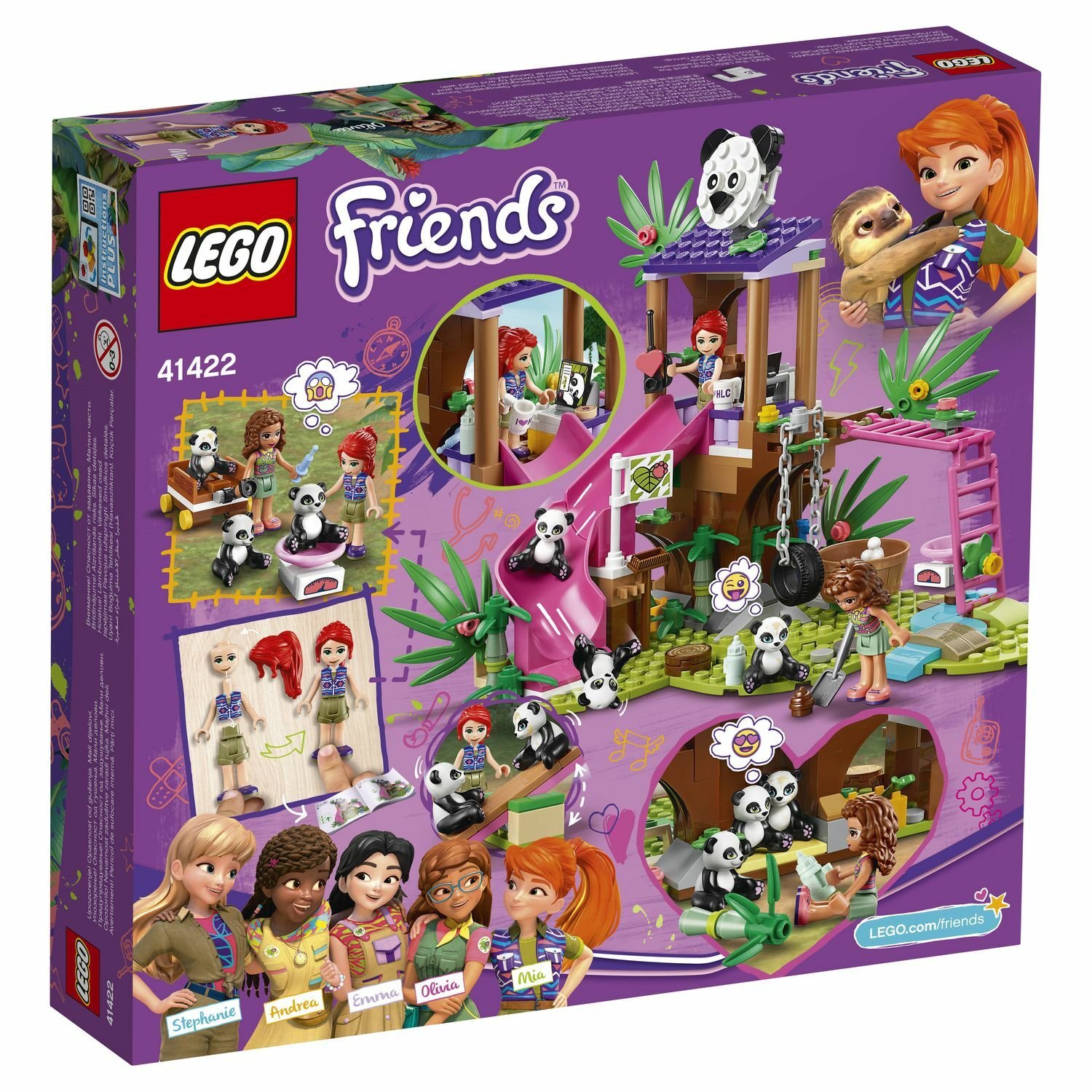 Lego Friends 41422 Джунгли: домик для панд на дереве