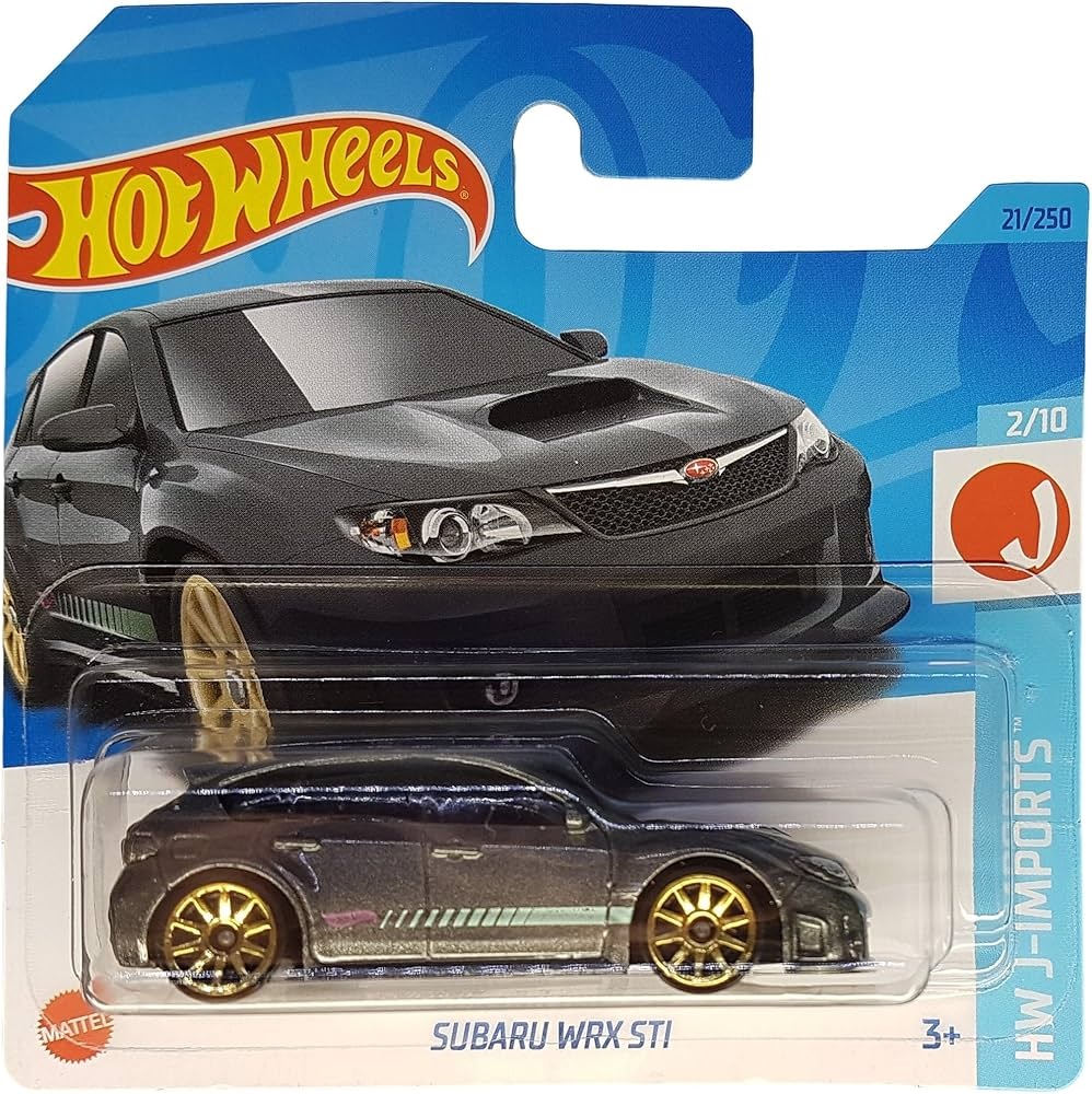 Машинка Hot Wheels HKK63 HW J-Imports 2023 Subaru WRX STI темно-серый 2/10