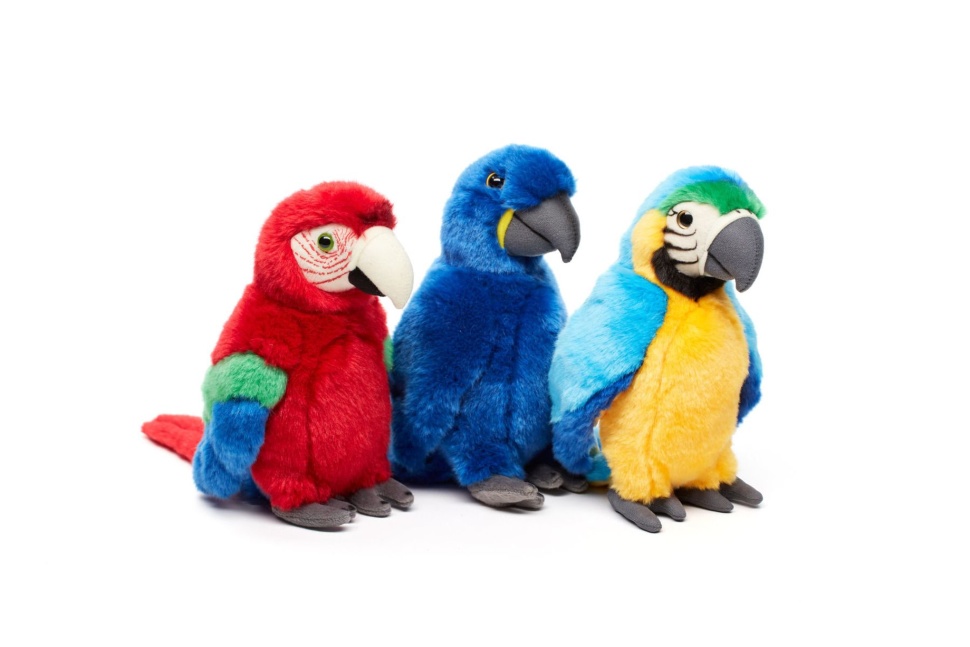 Мягкая игрушка Leosco Попугай синий 25 см арт.D70494A
