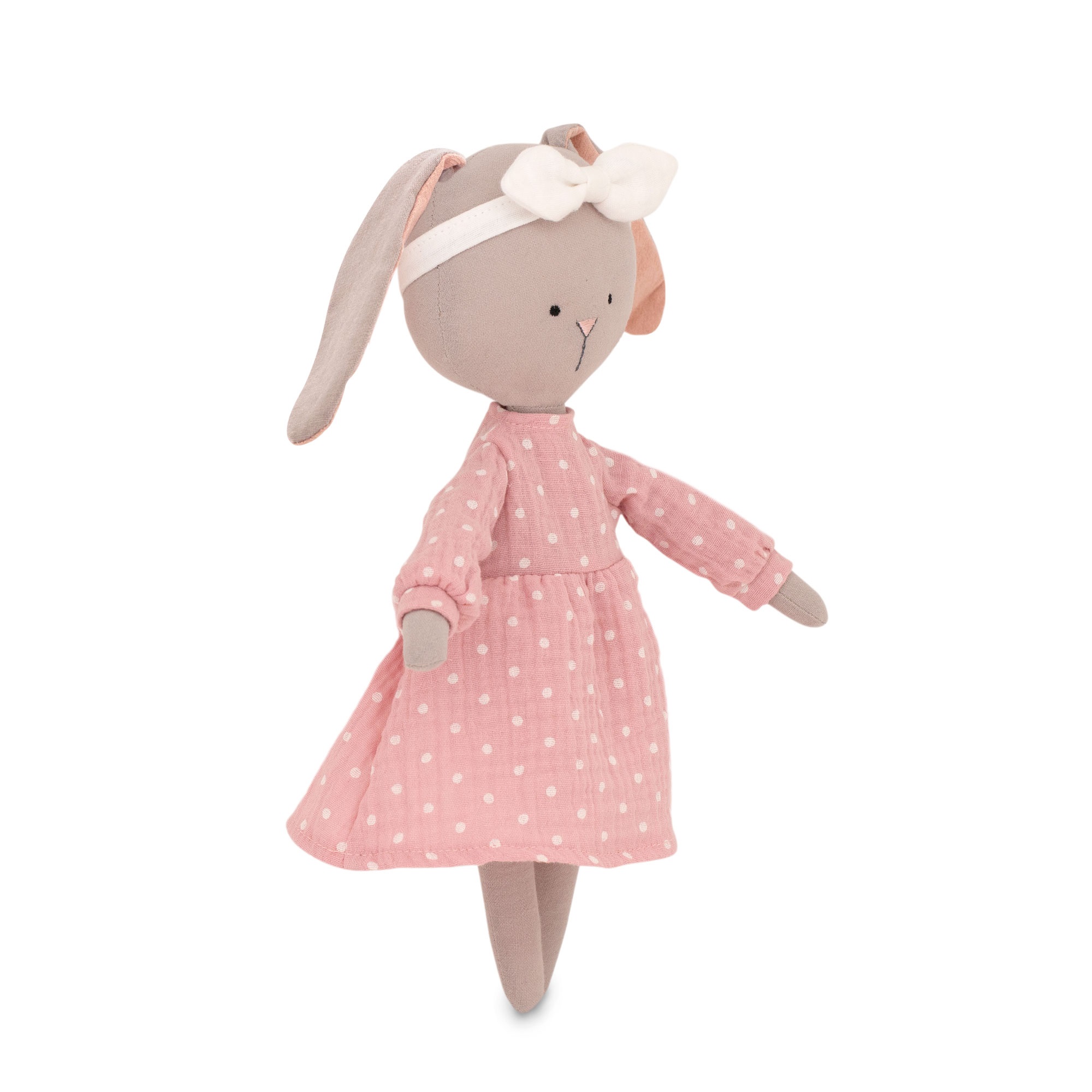 Мягкая игрушка Orange Toys Cotti Motti Зайка Люси в розовом платье арт.CM02-30