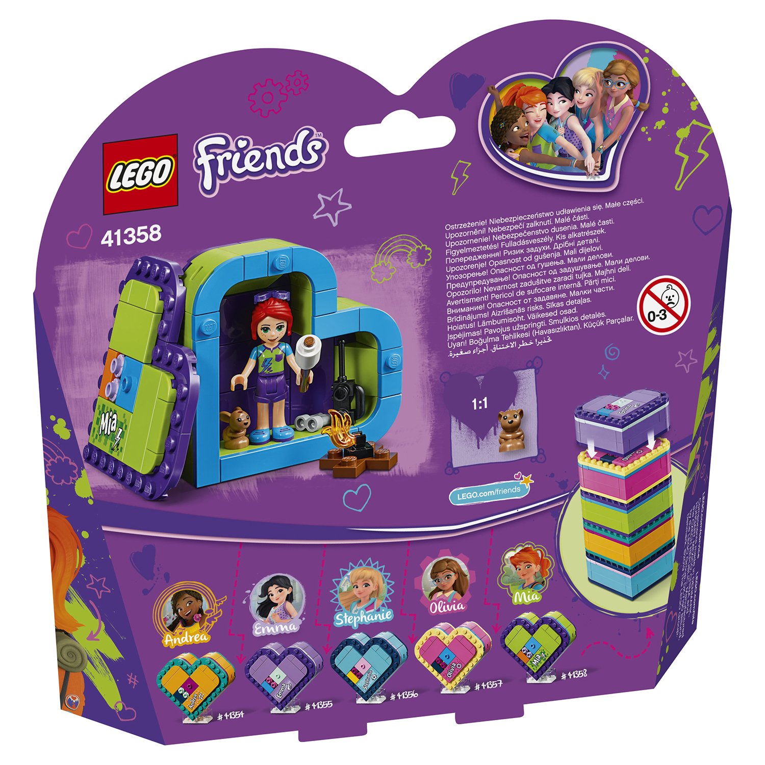 Lego Friends 41358 Шкатулка-сердечко Мии