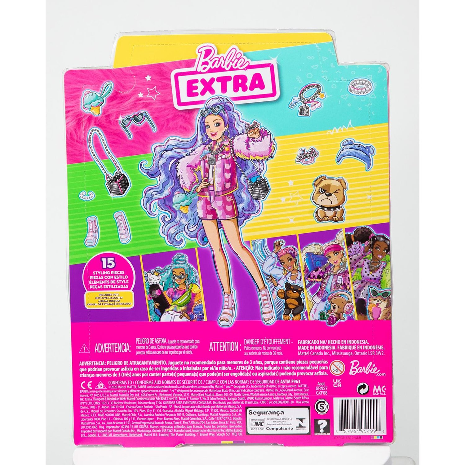 Кукла Barbie GXF08 Экстра Милли с сиреневыми волосами
