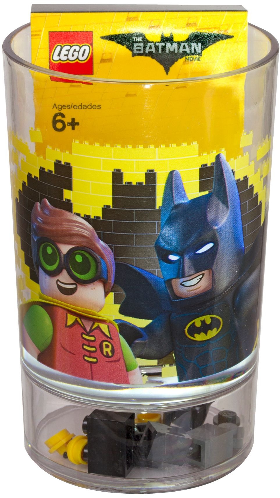 Стакан питьевой Lego 853639 Batman Movie с кубиками, пластик