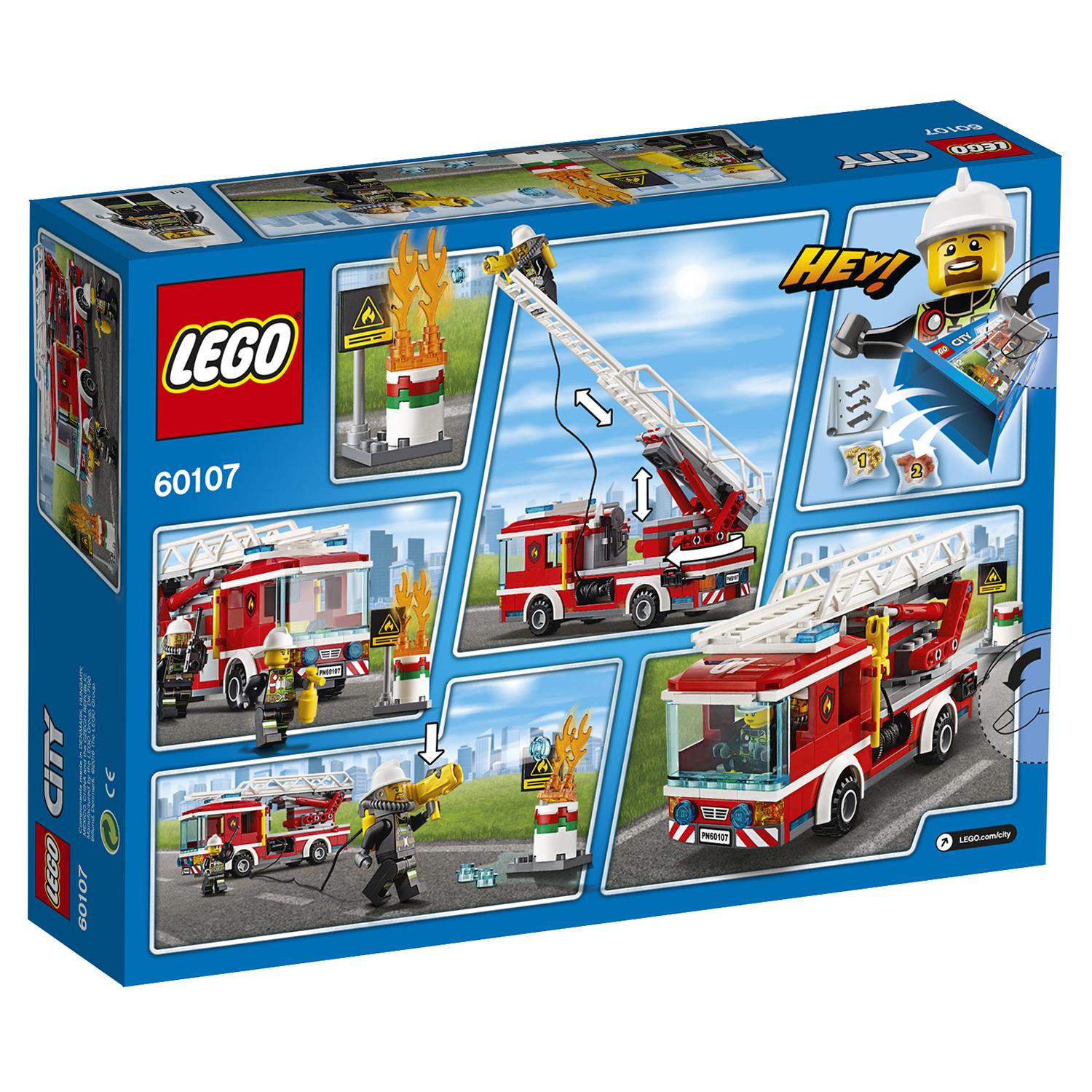 Lego City 60107 Пожарный автомобиль с лестницей