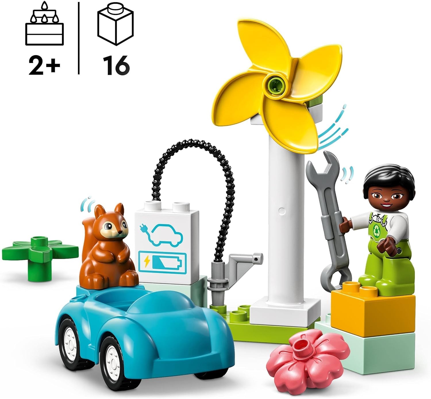 Lego Duplo 10985 Ветряная турбина и электромобиль