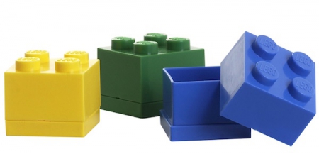 Пластиковый мини-кубик Lego 40111731 для хранения, синий