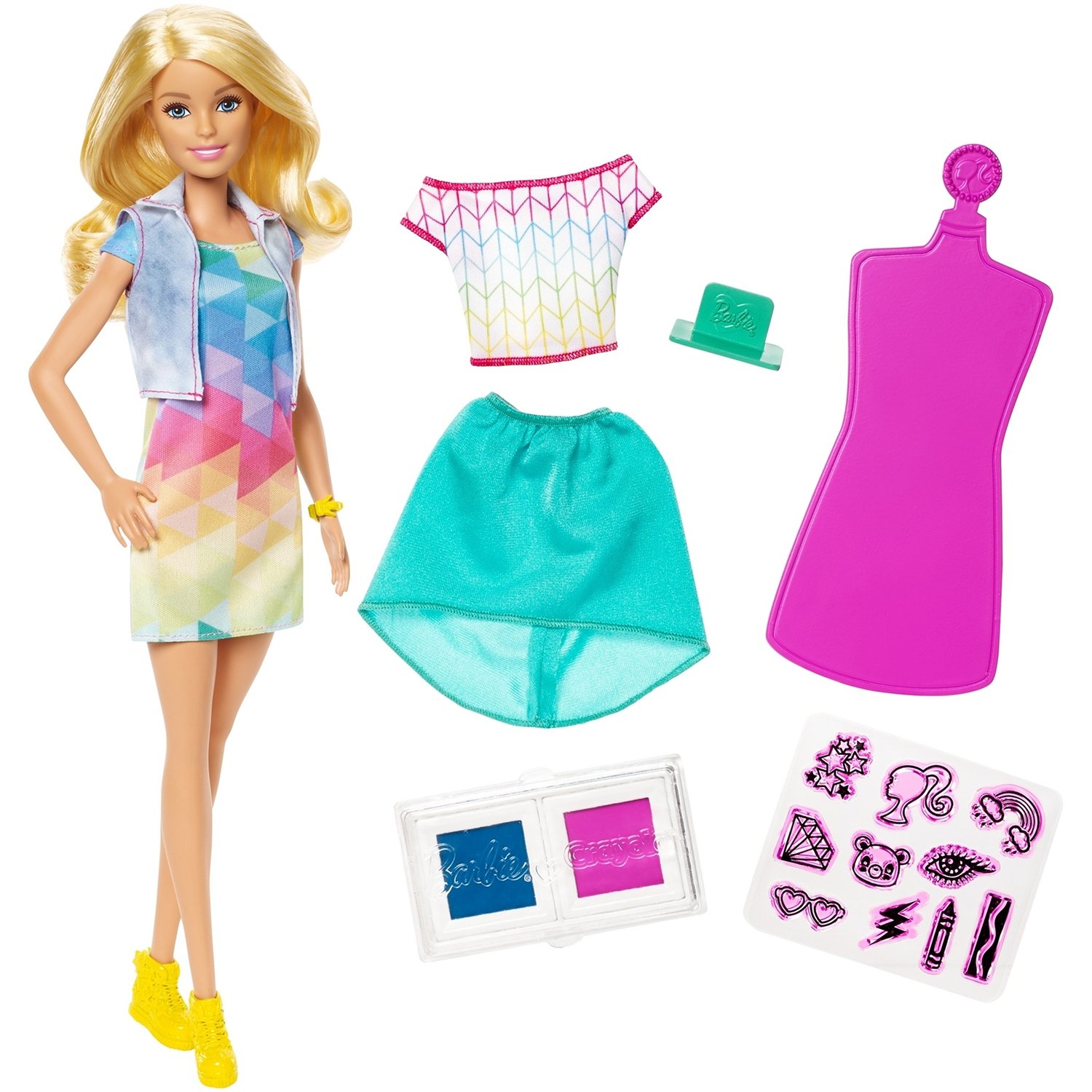 Кукла Barbie FRP05 Крайола Цветной сюрприз, 28 см