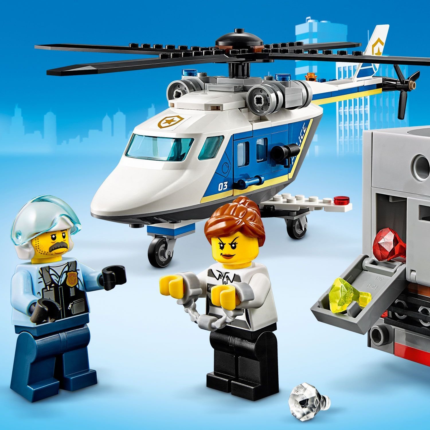 Lego City 60243 Погоня на полицейском вертолёте
