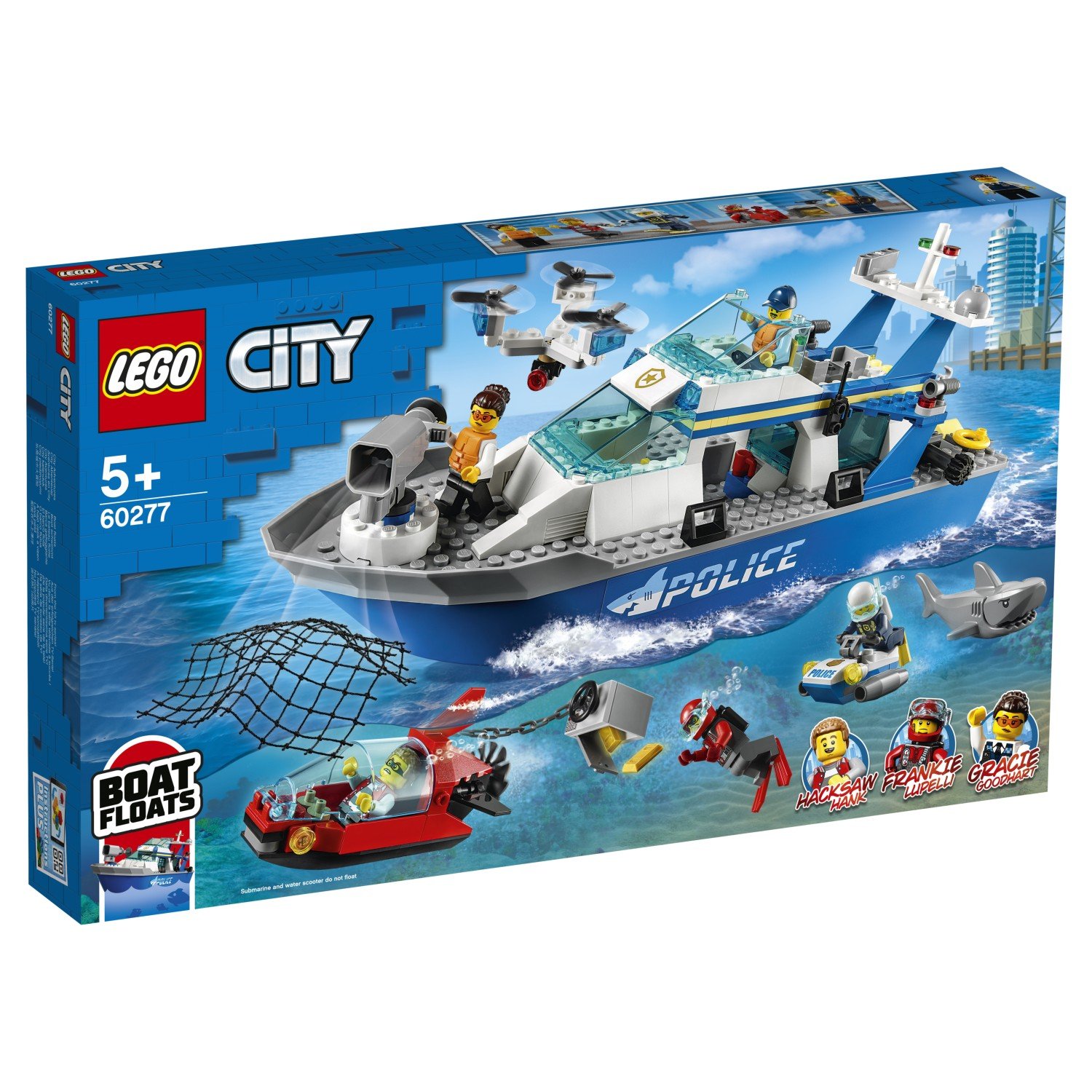 Lego City 60277 Катер полицейского патруля