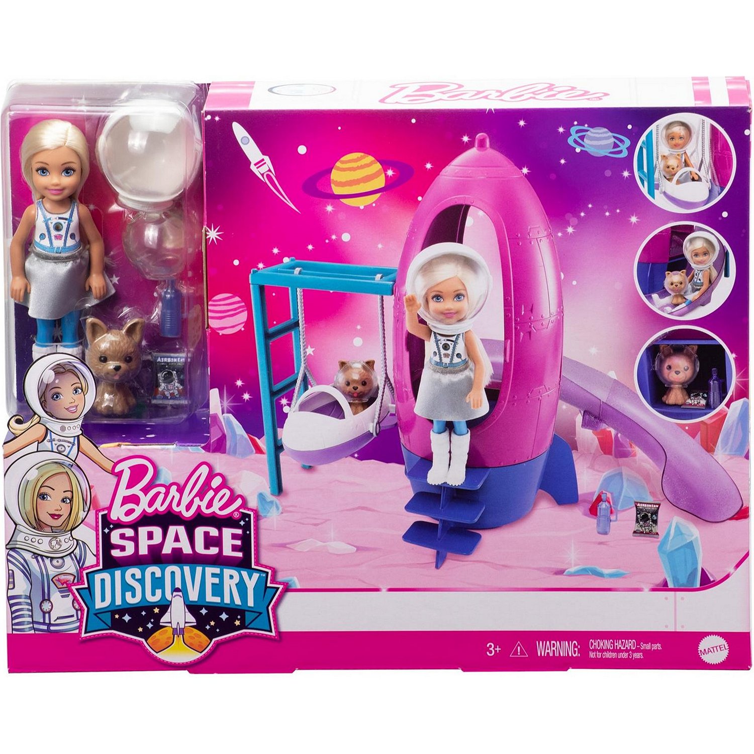 Набор Barbie GTW32 Челси Игровая площадка Космос